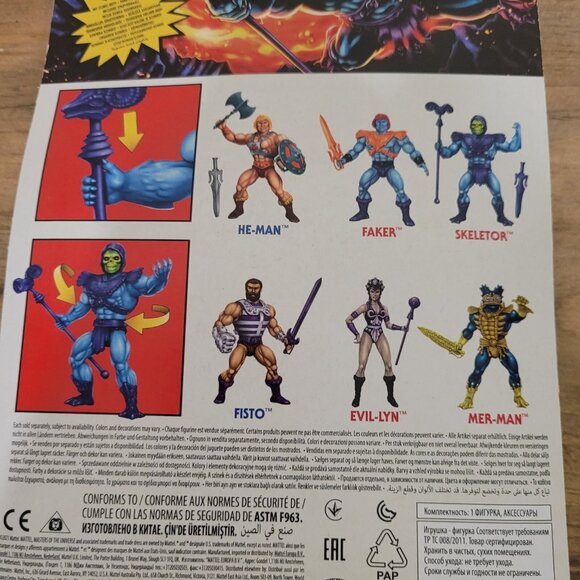 Masters Of The Universe Origins Skeletor Retro Vintage Head Figure Mattel Motu - Picture 6 of 6